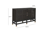 TOV-D21015 Amara Charcoal Woven Rattan Buffet