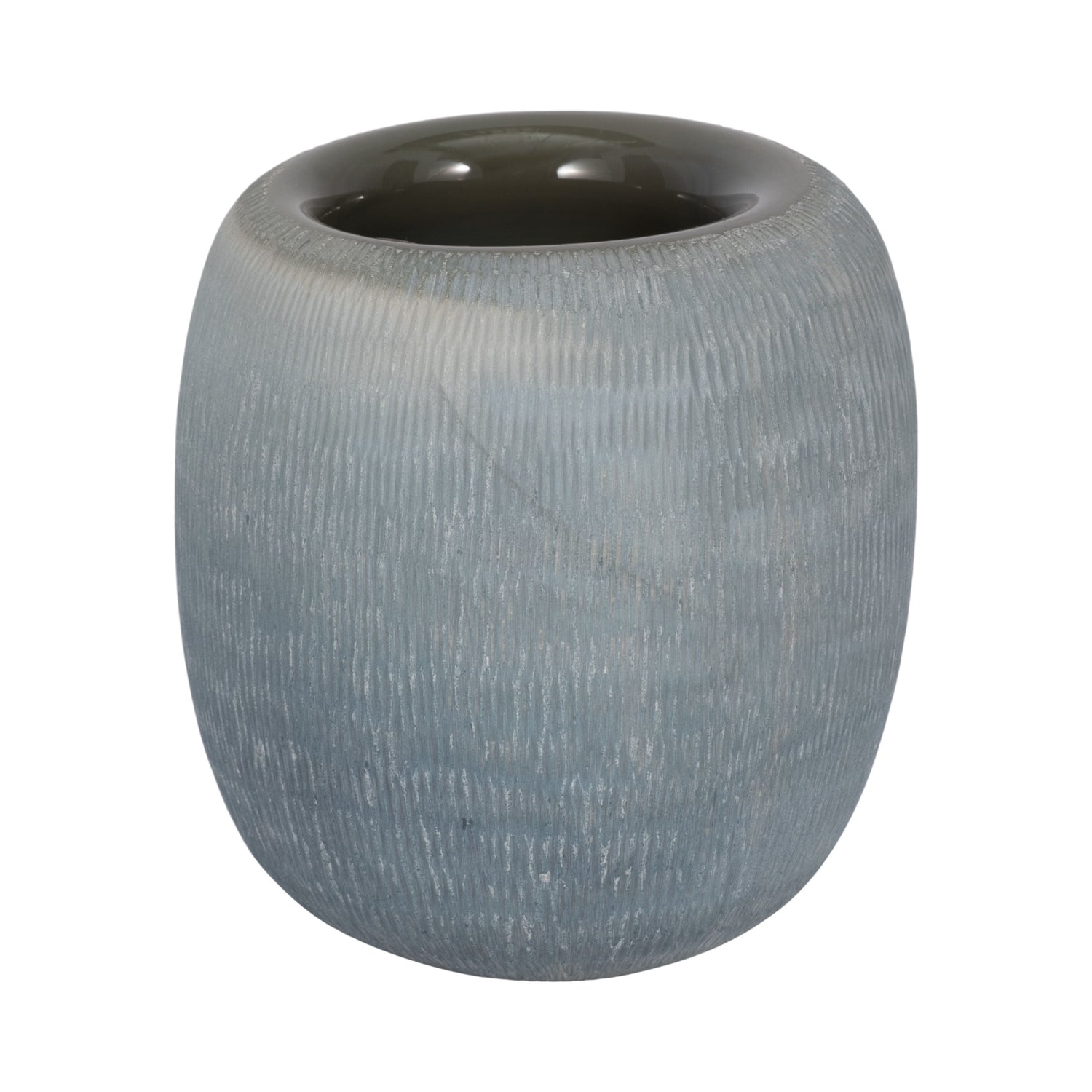 9" Cadmus Small Blue Glass Vase - Blue