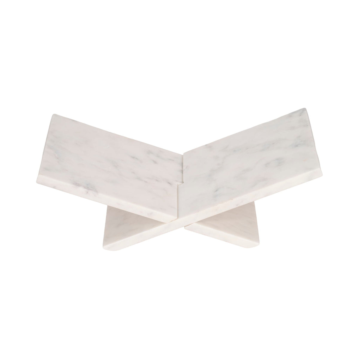 18" Marble Bookstand - White