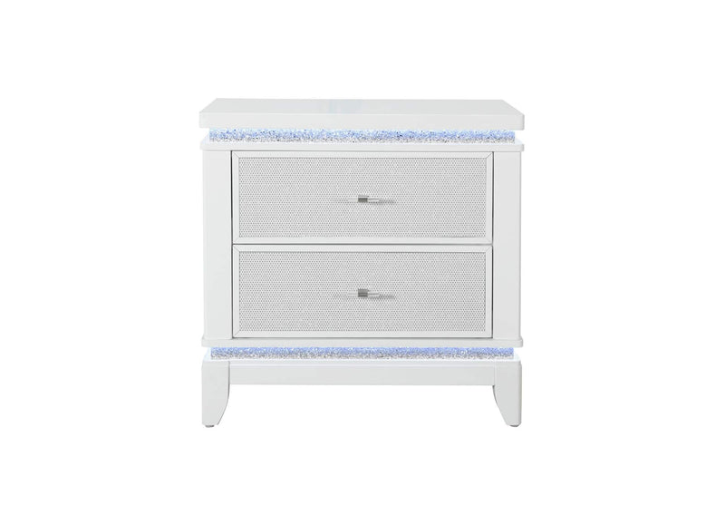 ALINA-WHITE-NS_W_LED+USB ALINA WHITE NIGHTSTAND WITH LED AND USB