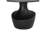 TOV-D54245 Gevra Black Acacia and Faux Plaster Dining Table