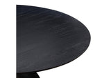 TOV-D54245 Gevra Black Acacia and Faux Plaster Dining Table
