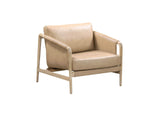TOV-S54256 Chakka Tan Genuine Leather Accent Chair