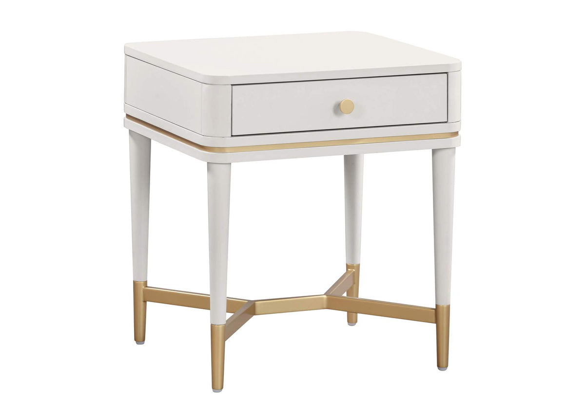 TOV-B54257 Julieta Cream Nightstand