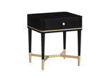 TOV-B54258 Julieta Black Nightstand