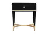 TOV-B54258 Julieta Black Nightstand
