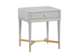TOV-B54259 Julieta Grey Nightstand