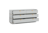 TOV-B54254 Julieta Grey 6 Drawer Dresser