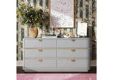 TOV-B54254 Julieta Grey 6 Drawer Dresser