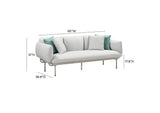 TOV-O54257 Katti Light Grey Outdoor Sofa