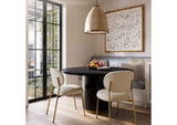 TOV-D54263 Chelsea Black Oak Round Dining Table