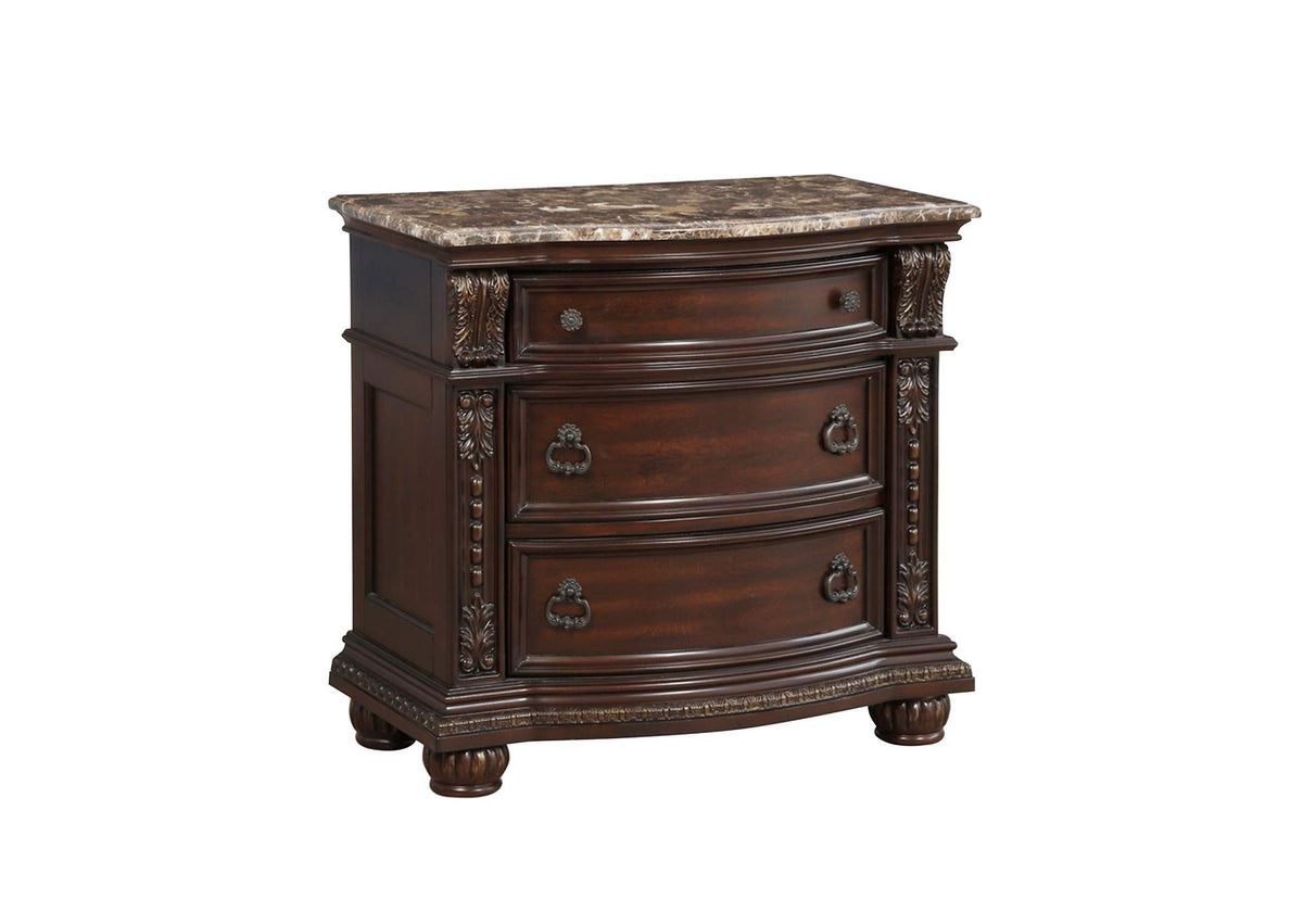 1757-4 Cavalier Night Stand, Marble Top