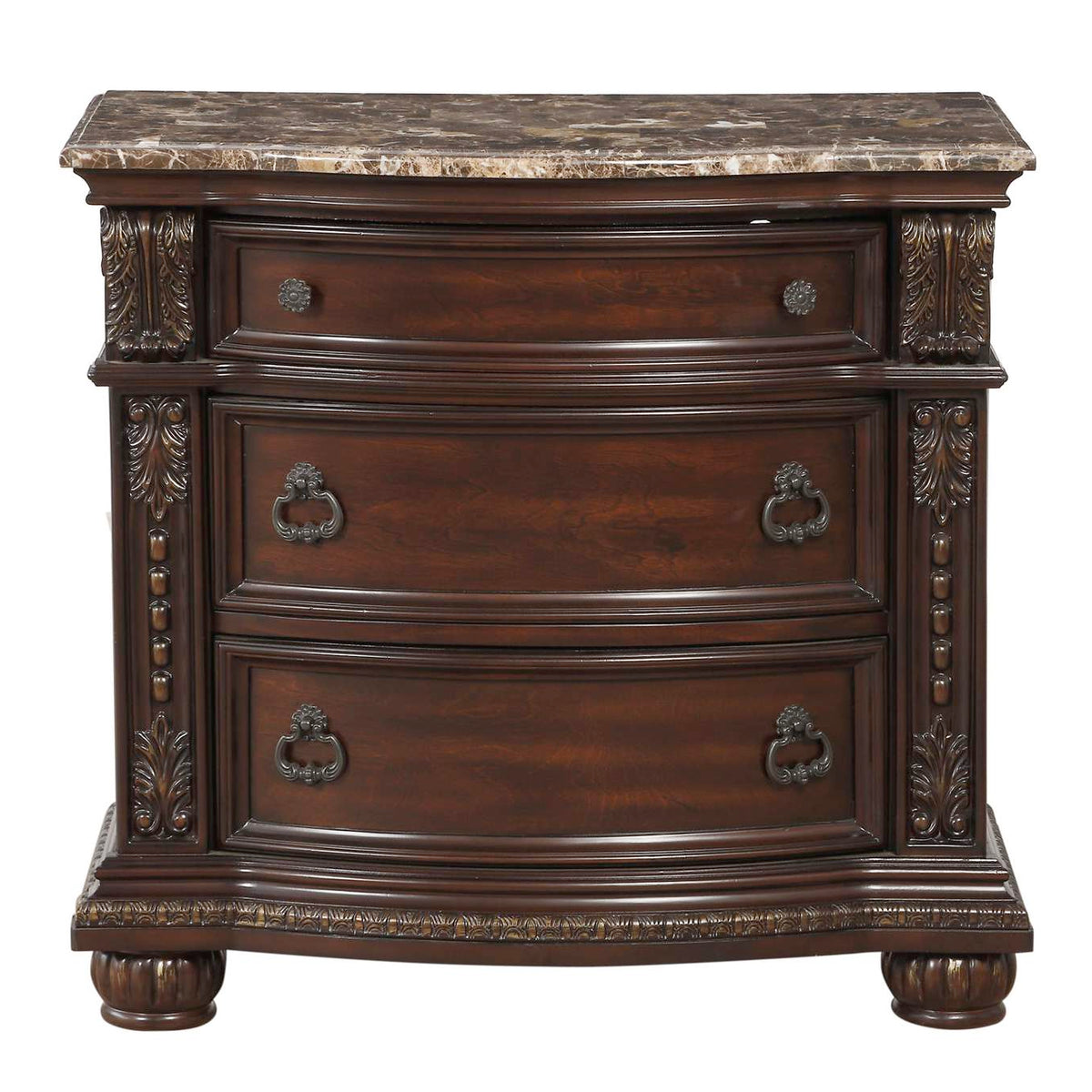 1757-4 Cavalier Night Stand, Marble Top