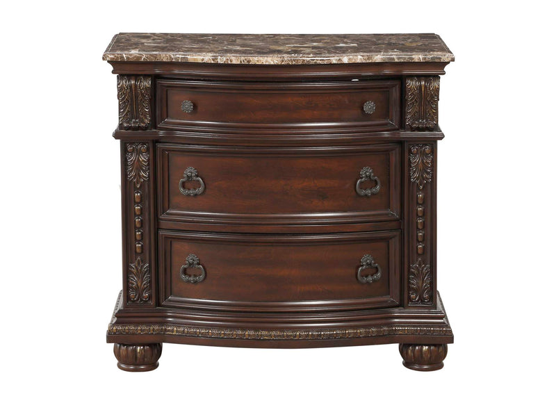 1757-4 Cavalier Night Stand, Marble Top