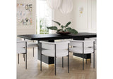TOV-D54264 Chelsea Black Oak Rectangular Dining Table