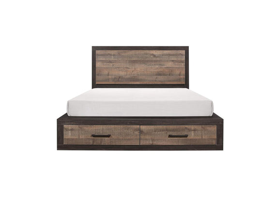 1762K-1CKKIT Miter California King Platform Bed with Footboard Storage