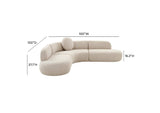 TOV-L68656-SEC Broohah Beige Linen Sectional