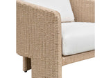 TOV-O68809 Alexa Cream Performance Fabric Outdoor Armchair