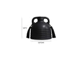 TOV-C68611 Adonis Black Ceramic Vase