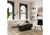 TOV-L68581 Amelie Cream Faux Fur Sofa