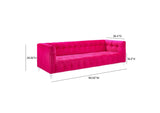 TOV-S110 Bea Hot Pink Velvet Sofa
