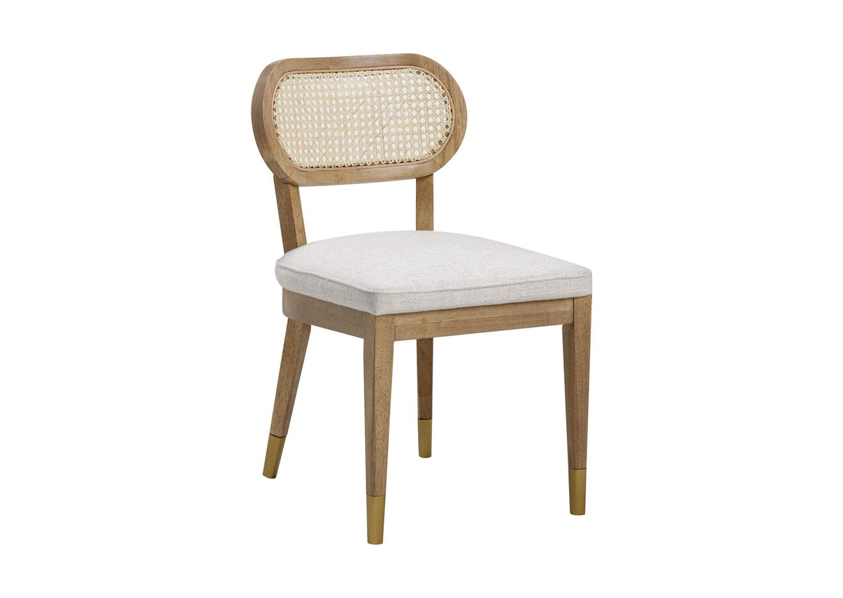 TOV-D54265 Cosette Natural Performance Linen Dining Chair
