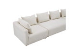 TOV-L68787-SO1 Hangover Cream Boucle 145 Inch Long Sofa