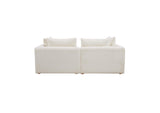 TOV-L68787-LO Hangover Cream Boucle Loveseat