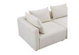 TOV-L68787-LO Hangover Cream Boucle Loveseat