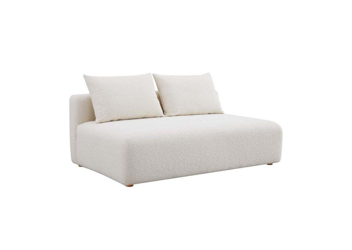 TOV-L68787-LS Hangover Cream Boucle Modular Loveseat