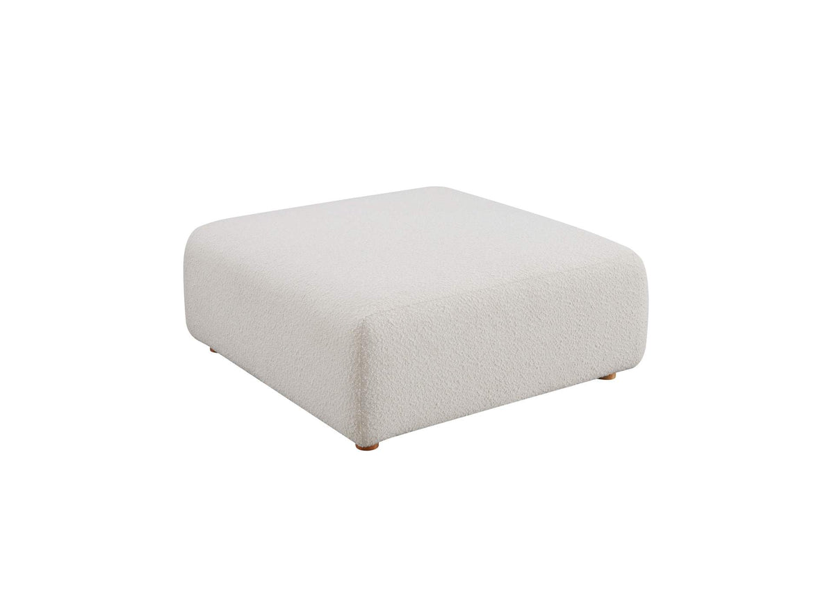 TOV-OC68789 Hangover Cream Boucle Ottoman