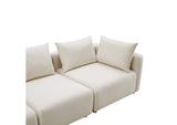 TOV-L68788-SEC Hangover Cream Performance Linen 4 - Piece Modular Sectional