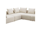 TOV-L68788-SEC2 Hangover Cream Performance Linen 5 - Piece Modular L - Sectional