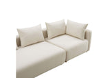 TOV-L68788-SO1 Hangover Cream Performance Linen 145 Inch Long Sofa