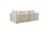 TOV-L68788-LO Hangover Cream Performance Linen Loveseat