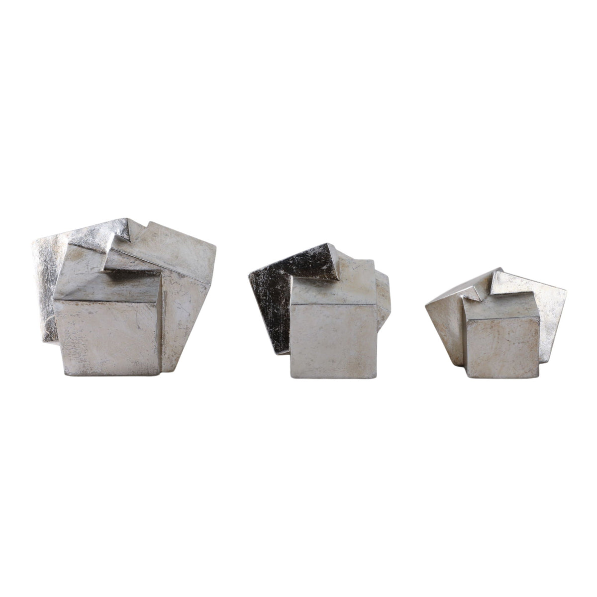 6" / 7" / 8" Hulett Cubes (Set of 3) - Silver