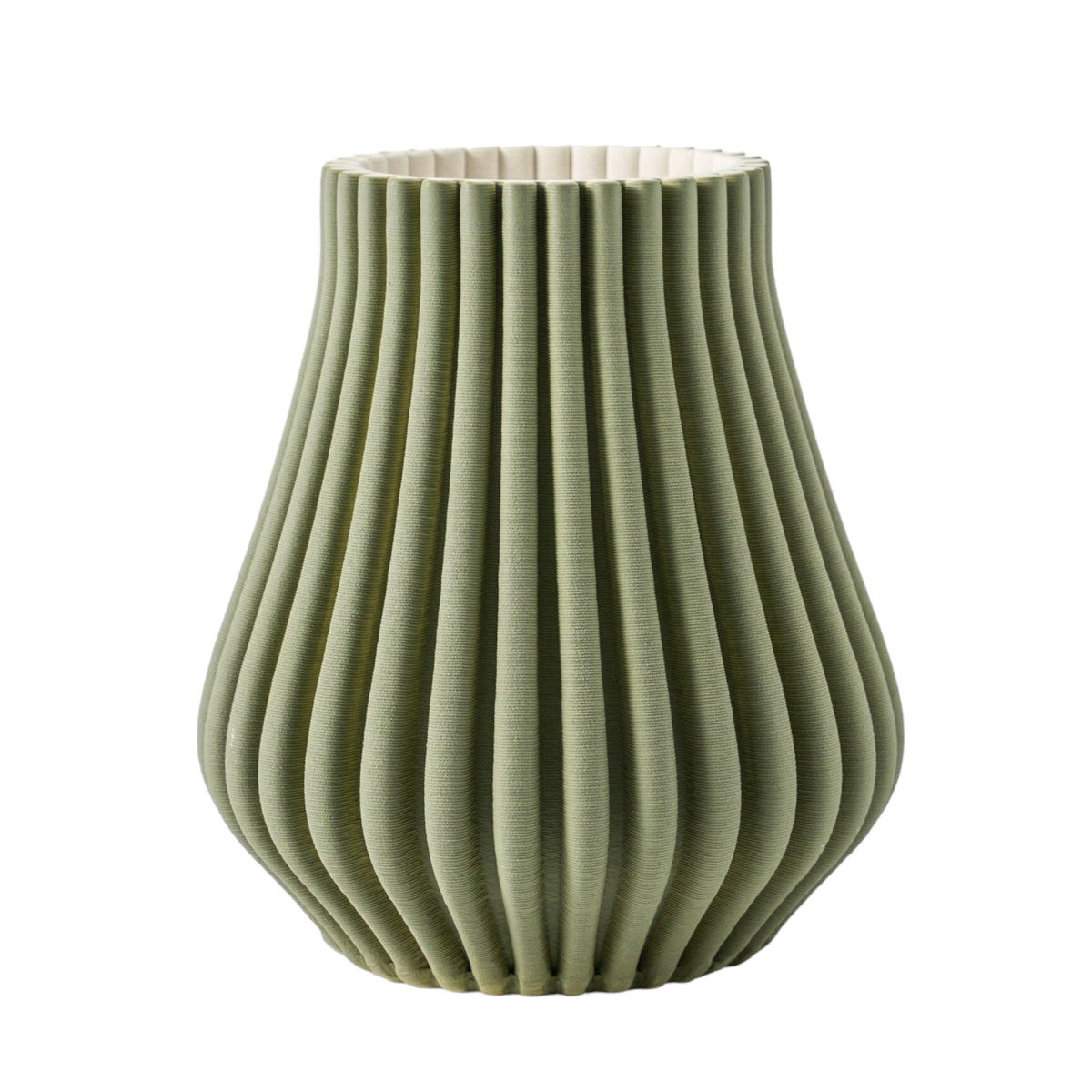 9" Somerset 3D Printed Vase - Oil Green