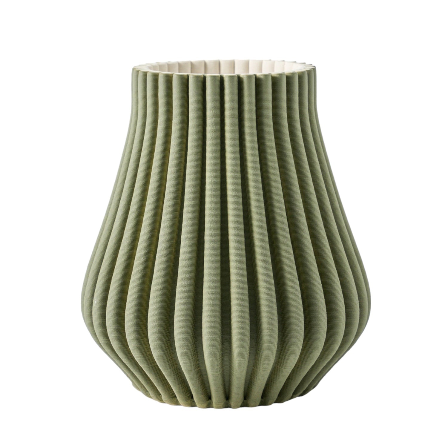 9" Somerset 3D Printed Vase - Oil Green