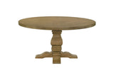 180200 Florence Round 60-inch Wood Dining Table Rustic Honey