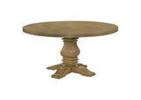 180200 Florence Round 60-inch Wood Dining Table Rustic Honey