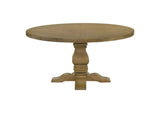 180200 Florence Round 60-inch Wood Dining Table Rustic Honey