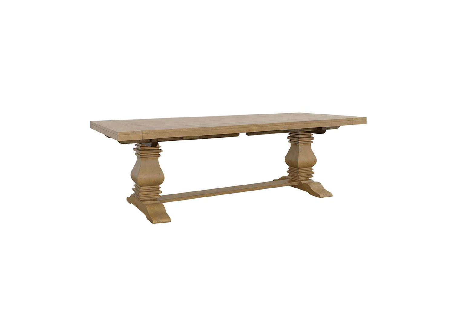 Florence 126-inch Extension Dining Table Rustic Honey