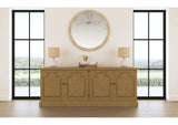180205 Florence 4-door Dining Sideboard Buffet Cabinet Rustic Honey
