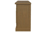 180205 Florence 4-door Dining Sideboard Buffet Cabinet Rustic Honey