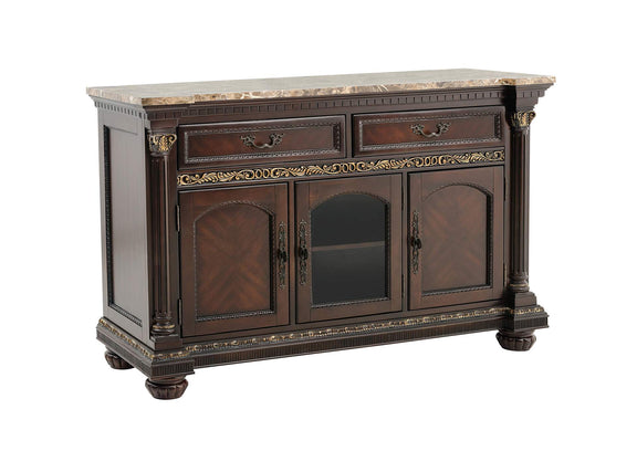 1808-40 Hill Server with Faux Marble Top