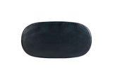 TOV-D54235 Elika Black Faux Plaster Oval Dining Table