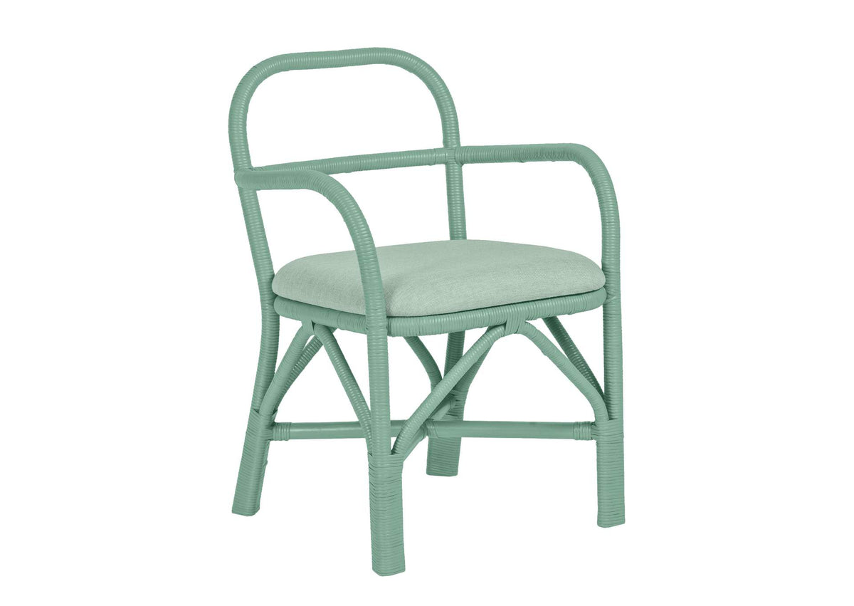 TOV-D21022 Ginny Green Rattan Dining Chair