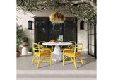 TOV-D21023 Ginny Yellow Rattan Dining Chair