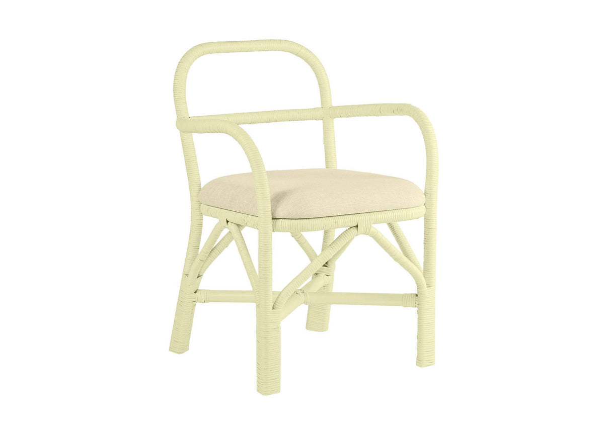 TOV-D21024 Ginny Cream Rattan Dining Chair