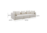 TOV-L68787-SO Hangover Cream Boucle Sofa